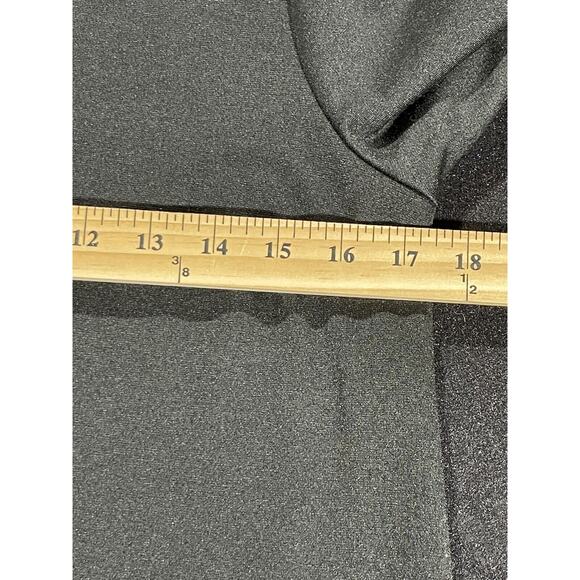 Halogen Dress Women's XS Black Stretch Split V-Neck Short Sleeve‎ Loose Fit Mod - Picture 7 of 10